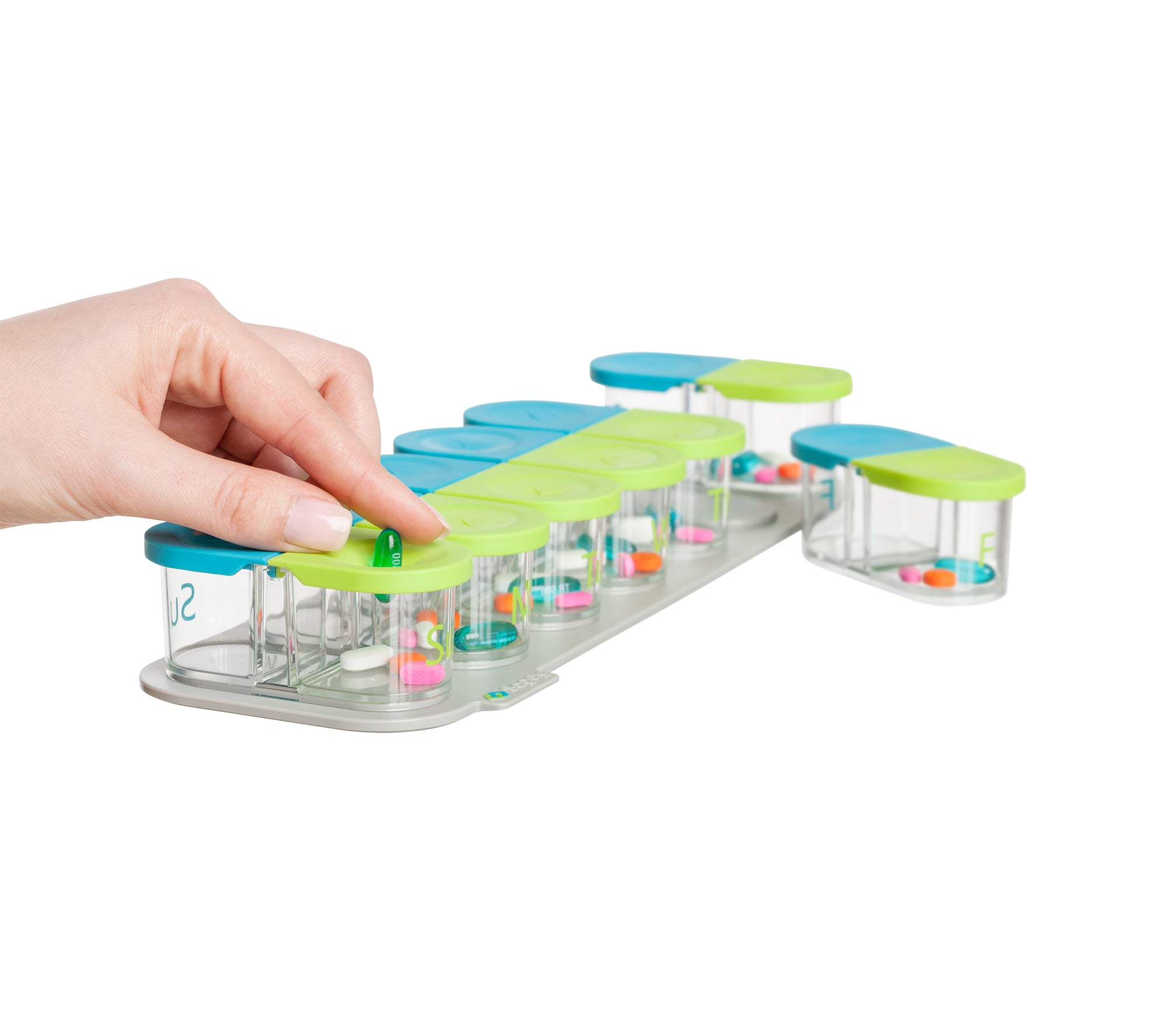 SMALLER SIZE: Sagely SMART Active Weekly Pill Organizer